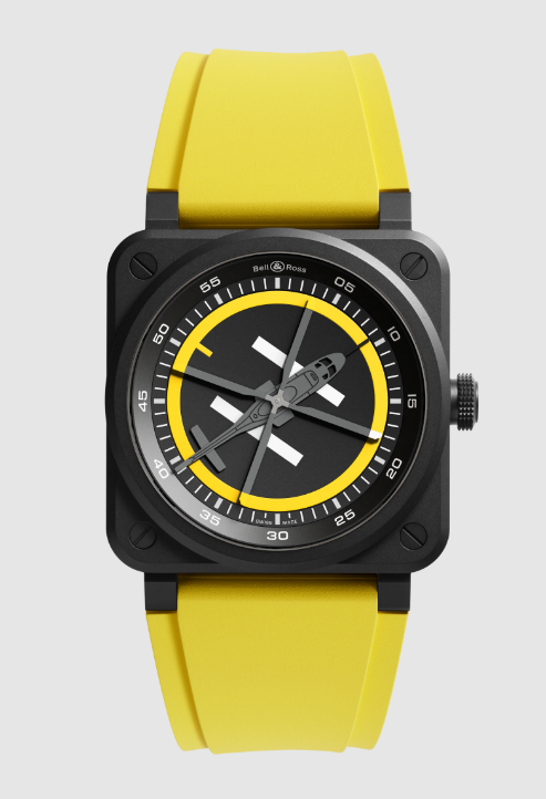Review Bell and Ross BR 03 Replica Watch BR-03 HELIPAD BR03A-HE-CE/SRB